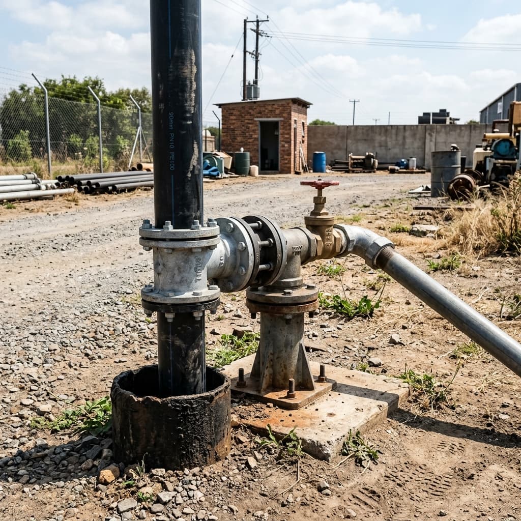Motor Erection (Plastic Pipes) - after